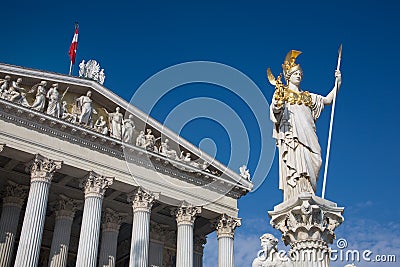 Austria, Vienna, Parliament, Stock Photo