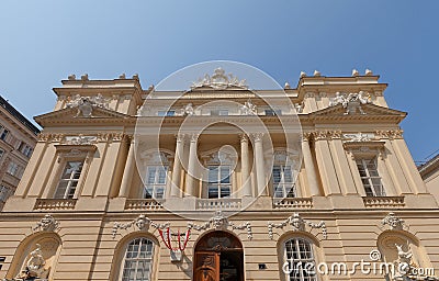 Austrian Academy of Sciences (1755) in Vienna, Austria Stock Photo