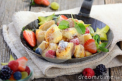 Austrian Kaiserschmarren Stock Photo