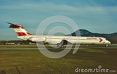 Austrian McDonnell Douglas MD-81 OE-LDP CN 48015 LN 924 Editorial Stock Photo