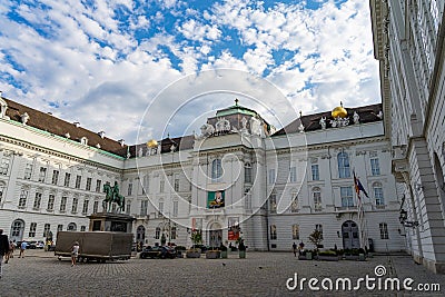 Austrian National Library in Vienna Wien, Austria. Editorial Stock Photo