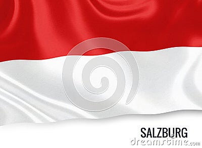 Austrian state Salzburg flag. Stock Photo
