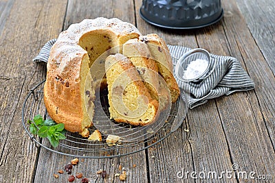 Austrian yeast ring cake Stock Photo