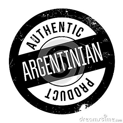 Authentic argentinian product stamp Vector Illustration