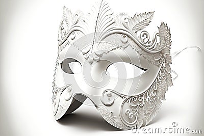 Authentic handmade venetian painted carnival face mask Stock Photo