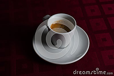 Authentic Portuguese espresso. Stock Photo