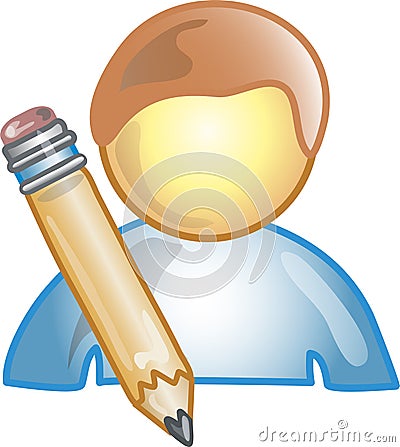 Author Icon or symbol Vector Illustration