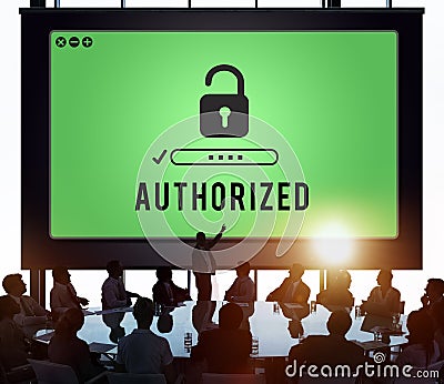 Authorized Access Opened Pass Authority Concept Stock Photo