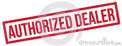 Authorized Dealer rubber stamp Vector Illustration