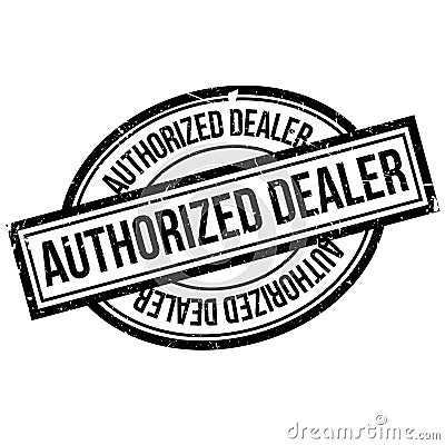 Authorized Dealer rubber stamp Vector Illustration