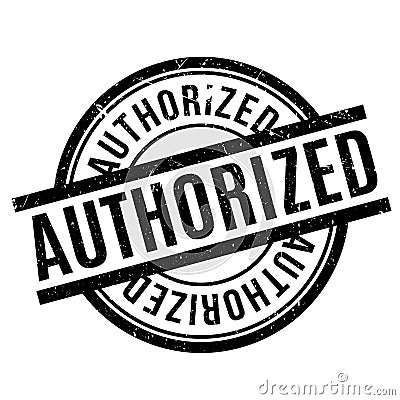 Authorized rubber stamp Vector Illustration