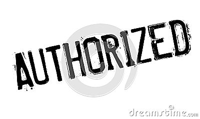 Authorized rubber stamp Stock Photo