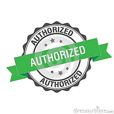 Authorized stamp illustration Vector Illustration