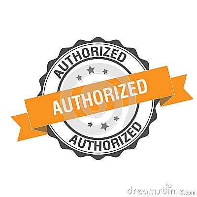 Authorized stamp illustration Vector Illustration