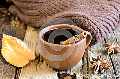 Authum morning coffee cup Stock Photo