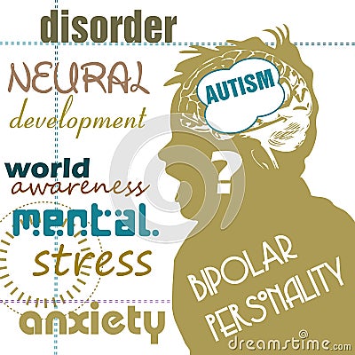 Autism concept Vector Illustration