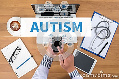 AUTISM CONCEPT Stock Photo