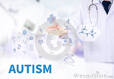 AUTISM CONCEPT Stock Photo