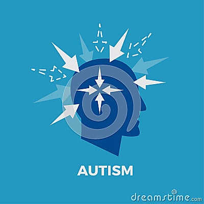 Autism. Concept vector illustration Vector Illustration