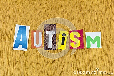 Autism disorder syndrome autistic illness mental health awareness Stock Photo