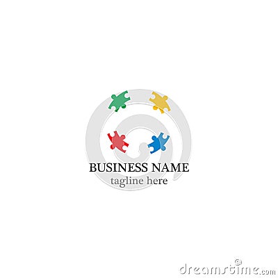 Autism logo template vector Vector Illustration