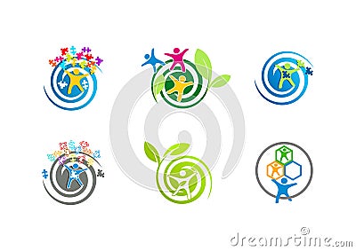 Autism logos Vector Illustration