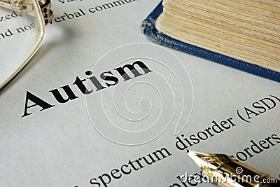 Autism spectrum disorder ASD Stock Photo