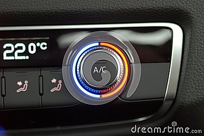 Autmatic Car Air Conditioner Stock Photo
