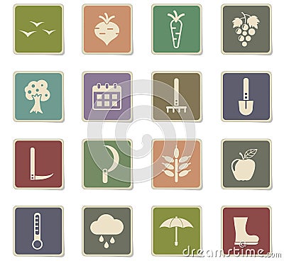 Autmn icon set Vector Illustration