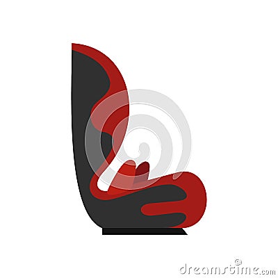 Auto baby seat icon flat isolated vector Vector Illustration