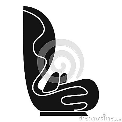 Auto baby seat icon, simple style Vector Illustration