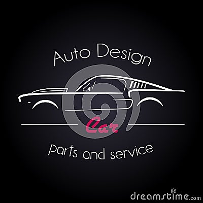 Auto Company Logo Design Vector Illustration