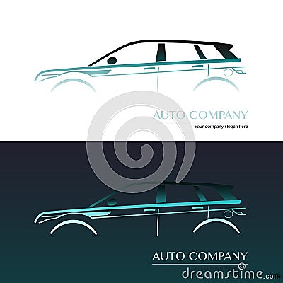 Auto Company Logo Vector Illustration