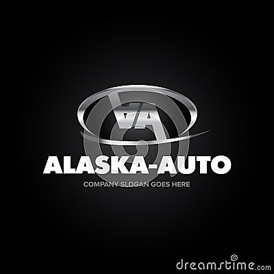 Auto Company Logo Vector Design Concept. Double A letters logotype template. Vector Illustration. Vector Illustration
