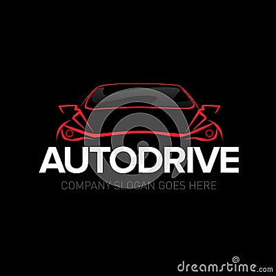 Auto drive car logo template, Auto Cars, Car logo, Speed, automotive, auto services logo, car care logo. Stock Photo