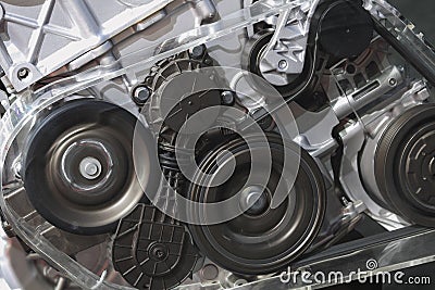 Auto engine of closeup Stock Photo