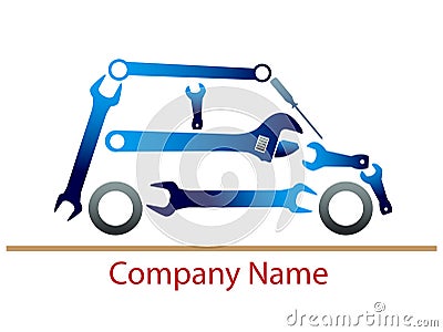 Auto garage logo Vector Illustration