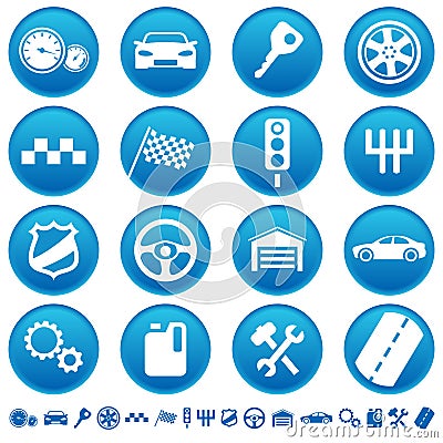 Auto icons Vector Illustration