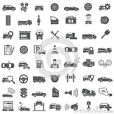 Auto Icons Vector Illustration