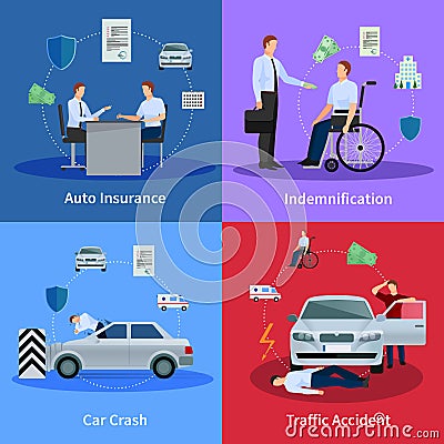 Auto Insurance Concept Vector Illustration