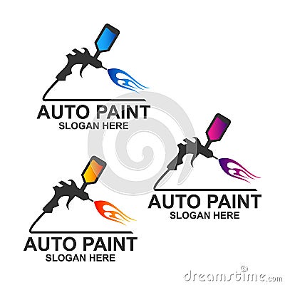 auto paint logo template Stock Photo