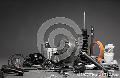 Auto parts Stock Photo