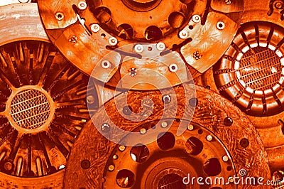 Auto parts abstract Stock Photo