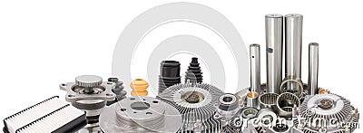 Auto parts border Stock Photo