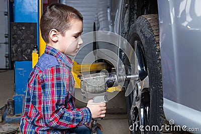 Auto repair service Stock Photo