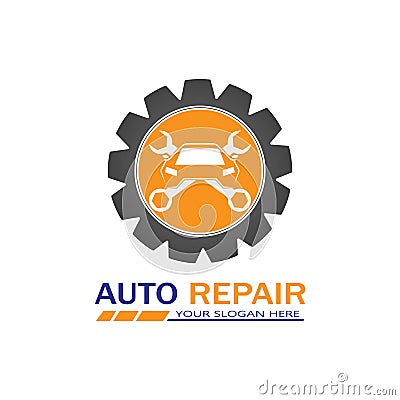 Auto Repairing Logo Vector. Automotive and Transportation Logo template Vector Illustration