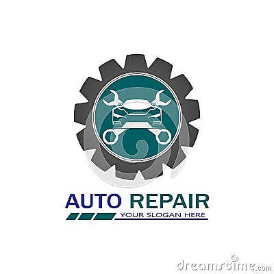 Auto Repairing Logo Vector. Automotive and Transportation Logo template Vector Illustration