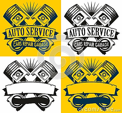 Auto service logo Vector Illustration