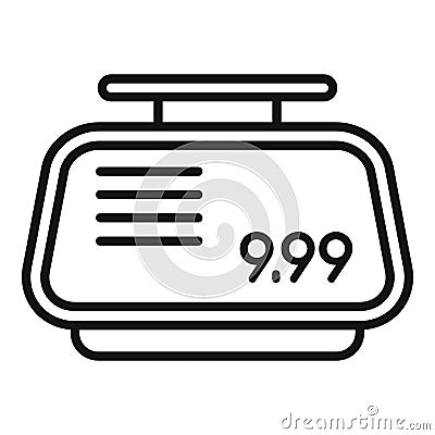 Auto taximeter icon outline vector. Cab app map Vector Illustration