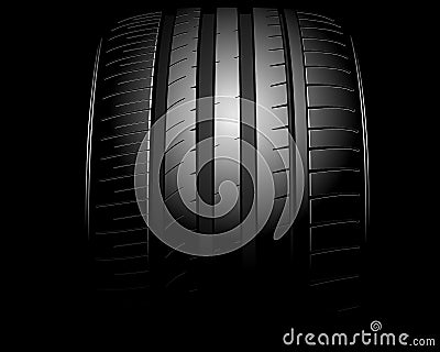 Auto tire Vector Illustration